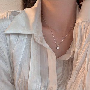 Diamond Necklace - Silver